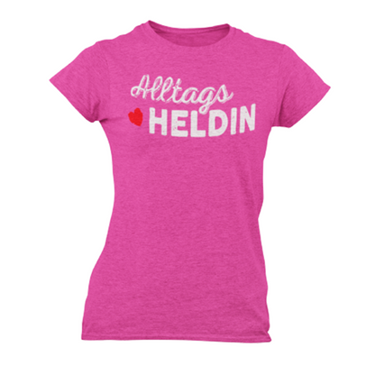 "Alltagsheldin" myPrint24 Damen T-Shirt