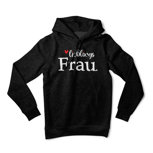 "Lieblings Frau" myPrint24 Damen Hoodie