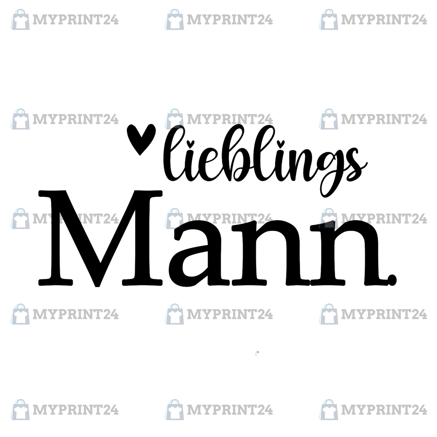 "Lieblings Mann" myPrint24 Herren Hoodie